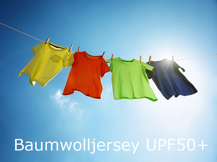 UVschutz Jersey aus Baumwolle