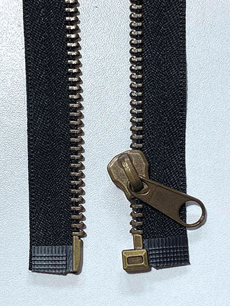 Metall Reißverschluss