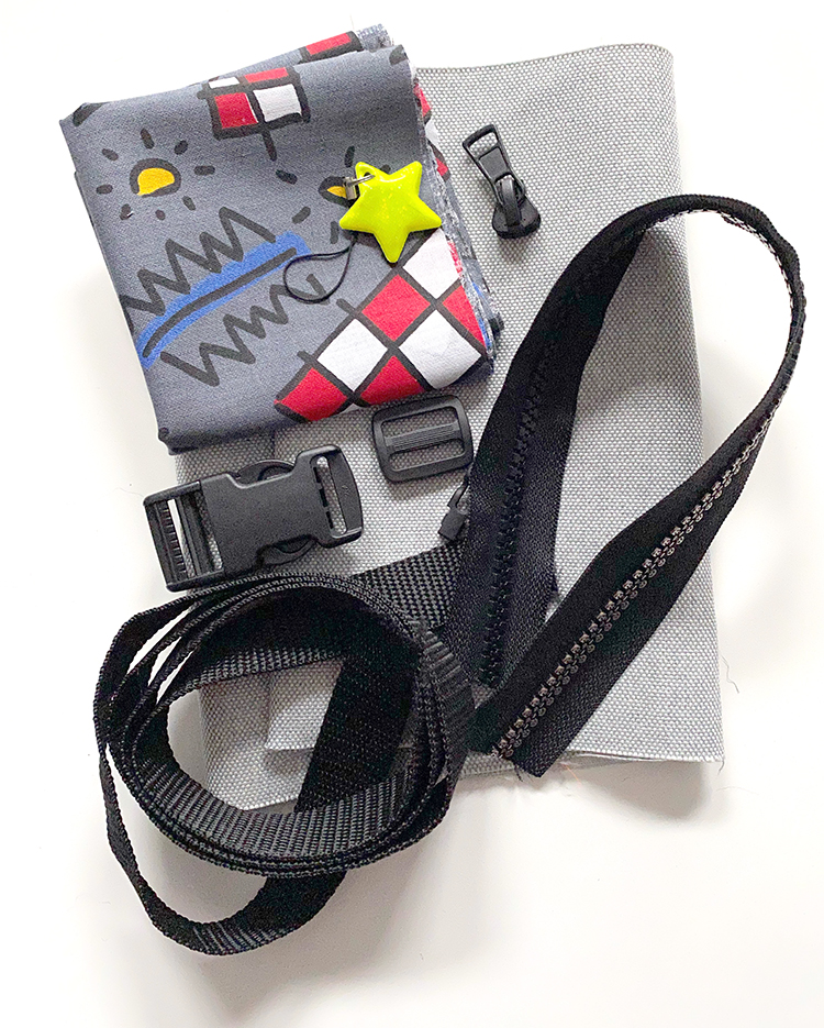 Material für die Bauchtasche