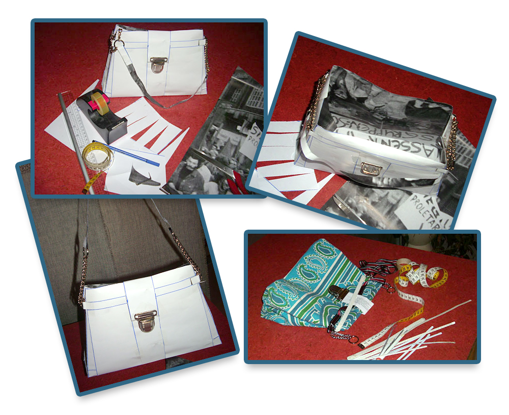Cadena Handtasche mit Kettenverschluss Cadena Handtasche mit Kettenverschluss