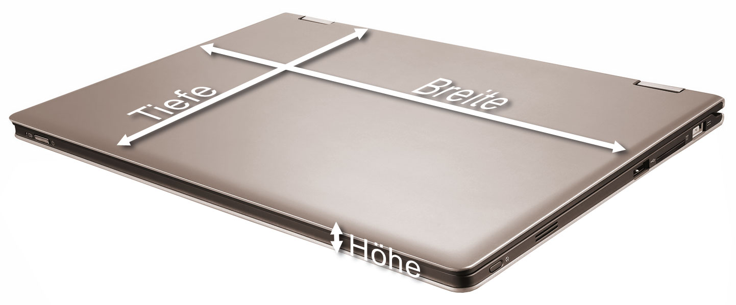 MAß nehmen Netbook messen