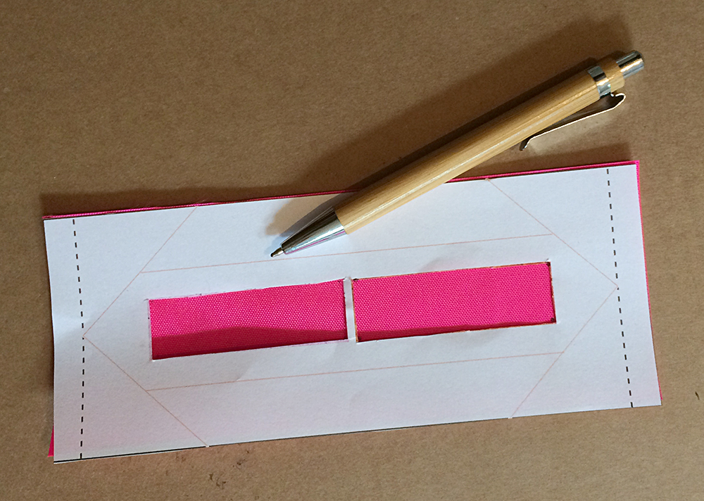 Markierungen für Klettband übertragen