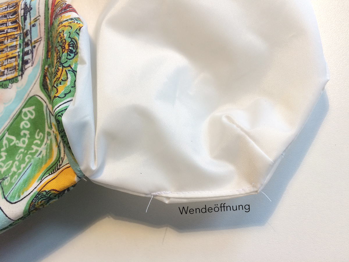 Wendeöffnung schließen