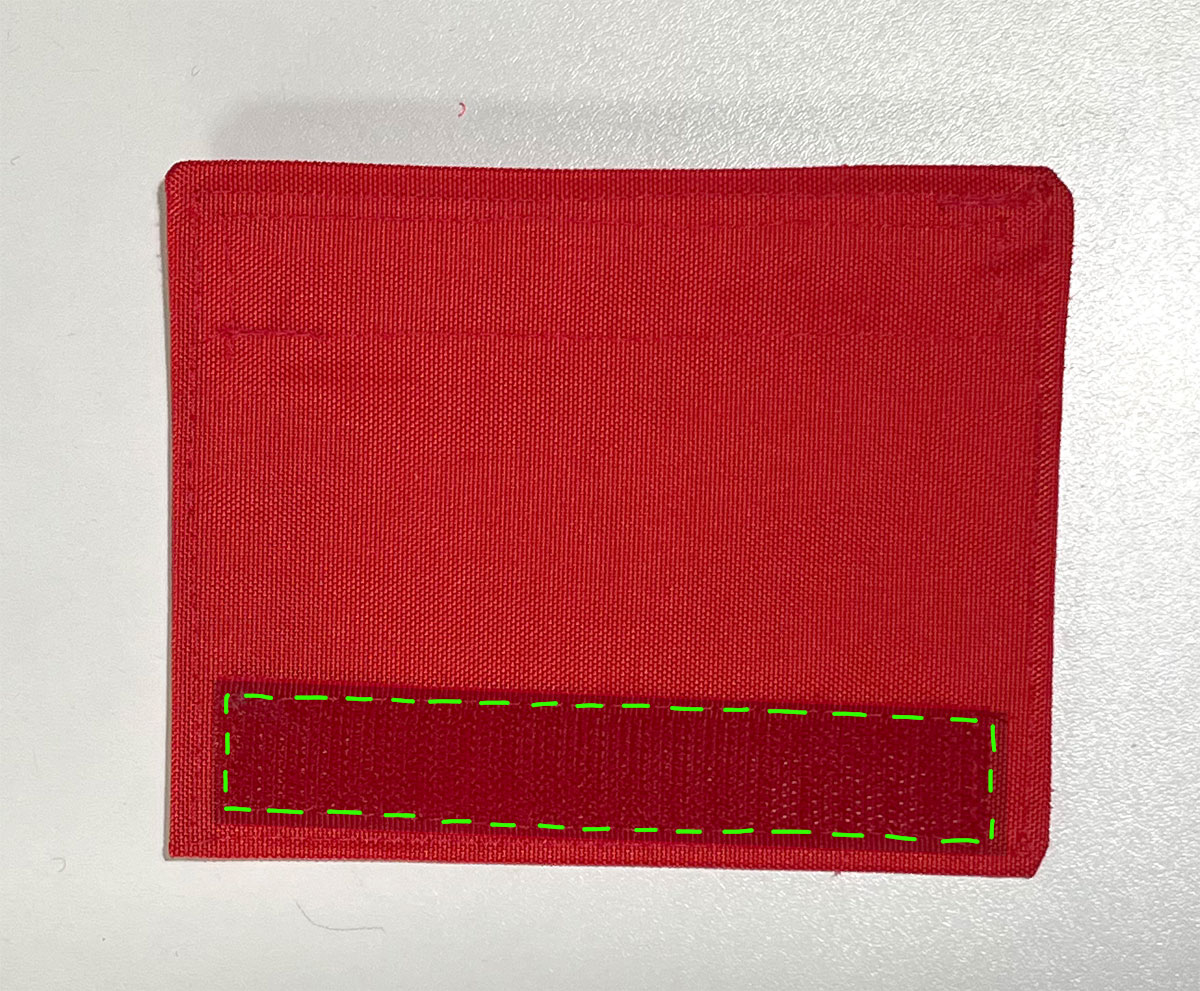 Klettband annähen