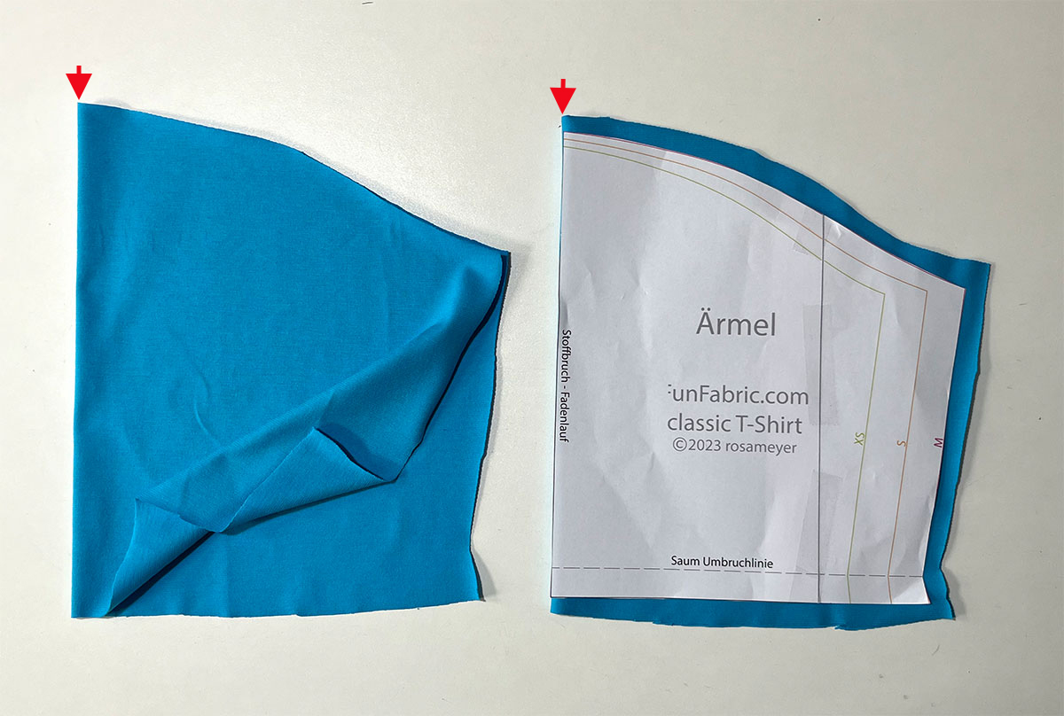 Ärmel zuschneiden