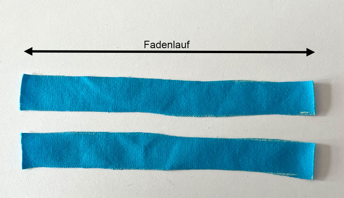 Schulterstreifen ausschneiden